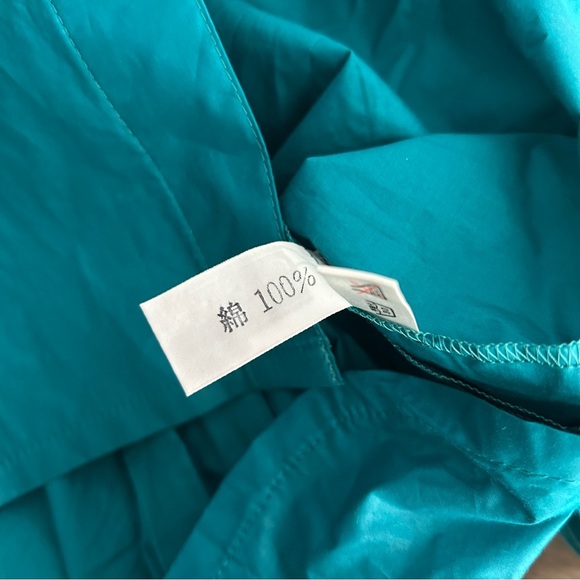 Dior Teal Satin Blouse - Picture 6 of 12